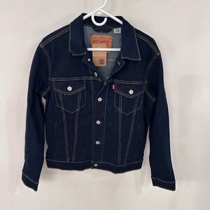 Levi's Dark Wash Denim Jacket - Blue